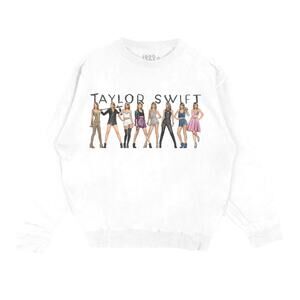 NEW Taylor Swift 1989 Eras Tour White Crewneck Sweatshirt XS